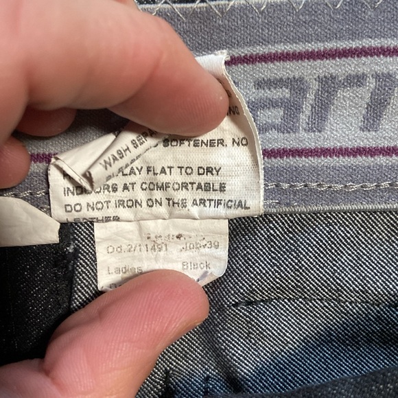 Black Diamond by Harry’s Horse Denim and Faux Leather Riding Breeches Size EU 38 - Picture 10 of 13